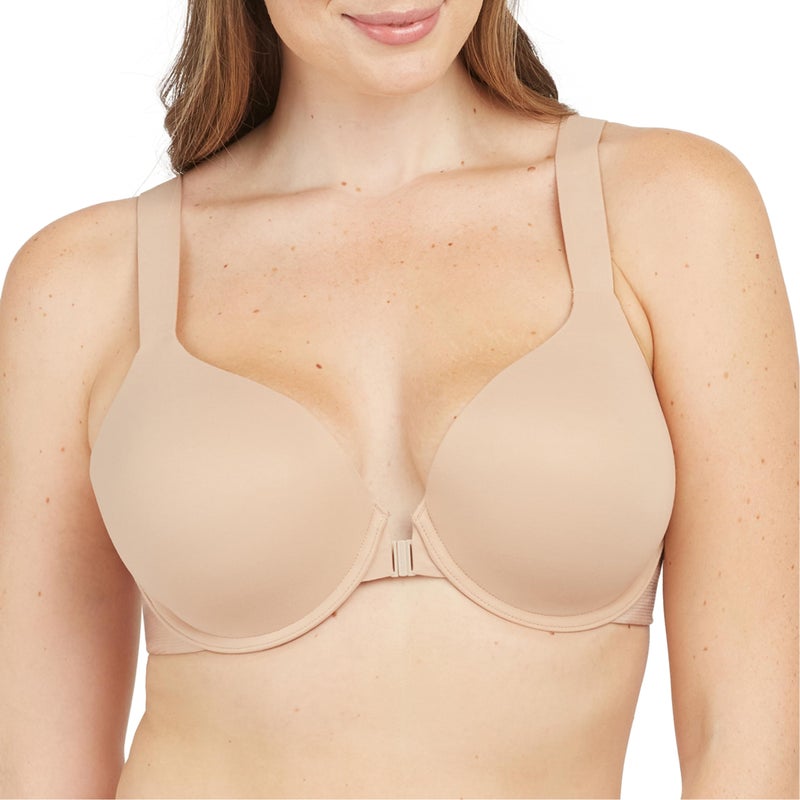 SPANXsmooth Bra-Llelujah! Lightly Lined Full Coverage - T-Shirt Bra - Front Closure - Hosiery Back - Smart Stretch Straps - Naked 2.0-34C - Image 1